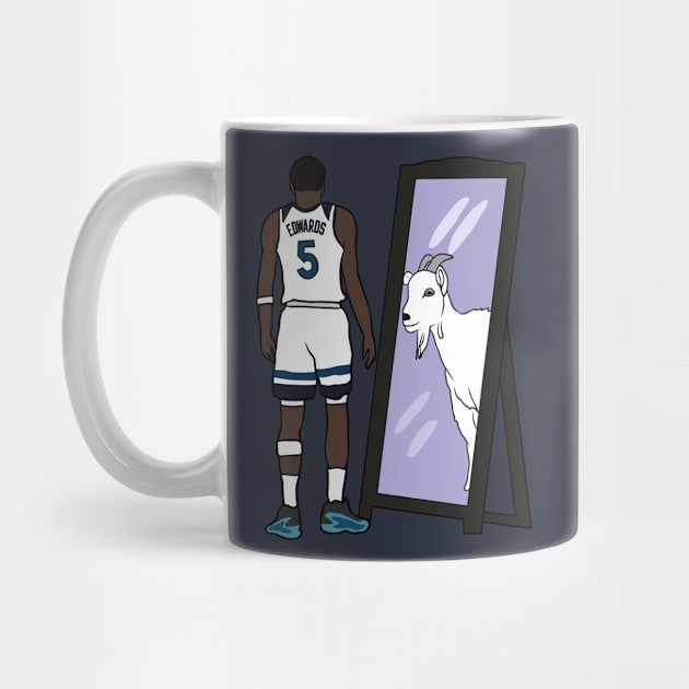 Anthony Edwards Mirror GOAT by rattraptees